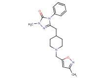 2-methyl-5-({1-[(3-methylisoxazol-5-yl)methyl]piperidin-4-yl}methyl)-4-phenyl-2,4-dihydro-3H-1,2,4-triazol-3-one