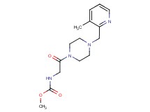 methyl (2-{4-[(3-methyl-2-pyridinyl)methyl]-1-piperazinyl}-2-oxoethyl)carbamate