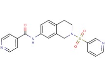 N-[2-(3-pyridinylsulfonyl)-1,2,3,4-tetrahydro-7-isoquinolinyl]isonicotinamide