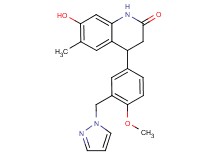 7-hydroxy-4-[4-methoxy-3-(1H-pyrazol-1-ylmethyl)phenyl]-6-methyl-3,4-dihydroquinolin-2(1H)-one