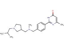 2-(4-{[[(1-isobutylpyrrolidin-3-yl)methyl](methyl)amino]methyl}phenyl)-6-methylpyrimidin-4(3H)-one