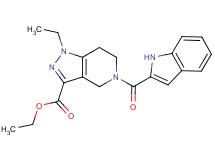 ethyl 1-ethyl-5-(1H-indol-2-ylcarbonyl)-4,5,6,7-tetrahydro-1H-pyrazolo[4,3-c]pyridine-3-carboxylate