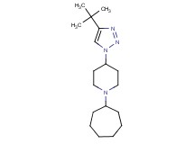 4-(4-tert-butyl-1H-1,2,3-triazol-1-yl)-1-cycloheptylpiperidine