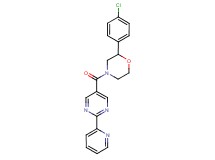2-(4-chlorophenyl)-4-[(2-pyridin-2-ylpyrimidin-5-yl)carbonyl]morpholine