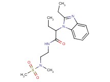 2-(2-ethyl-1H-benzimidazol-1-yl)-N-{2-[methyl(methylsulfonyl)amino]ethyl}butanamide