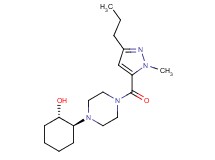 (1S*,2S*)-2-{4-[(1-methyl-3-propyl-1H-pyrazol-5-yl)carbonyl]-1-piperazinyl}cyclohexanol