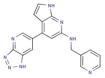 N-(pyridin-3-ylmethyl)-4-(1H-[1,2,3]triazolo[4,5-b]pyridin-6-yl)-1H-pyrrolo[2,3-b]pyridin-6-amine