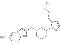 2-({3-[1-(2-methoxyethyl)-1H-imidazol-2-yl]-1-piperidinyl}methyl)-6-methylimidazo[1,2-a]pyridine