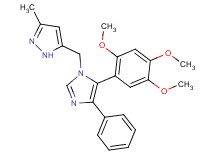3-methyl-5-{[4-phenyl-5-(2,4,5-trimethoxyphenyl)-1H-imidazol-1-yl]methyl}-1H-pyrazole