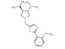 (3S*,4R*)-4-isopropyl-1-{[2-(2-methoxyphenyl)-1,3-thiazol-5-yl]methyl}-N,N-dimethylpyrrolidin-3-amine