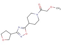 1-(methoxyacetyl)-4-[3-(tetrahydrofuran-3-yl)-1,2,4-oxadiazol-5-yl]piperidine