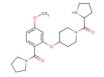 4-[5-methoxy-2-(1-pyrrolidinylcarbonyl)phenoxy]-1-prolylpiperidine hydrochloride