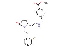 methyl 4-{[(2-{1-[2-(2-fluorophenyl)ethyl]-5-oxo-2-pyrrolidinyl}ethyl)amino]methyl}benzoate