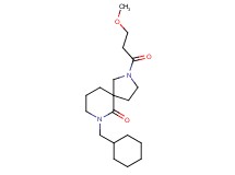 7-(cyclohexylmethyl)-2-(3-methoxypropanoyl)-2,7-diazaspiro[4.5]decan-6-one
