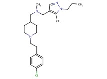 ({1-[2-(4-chlorophenyl)ethyl]-4-piperidinyl}methyl)methyl[(5-methyl-1-propyl-1H-pyrazol-4-yl)methyl]amine