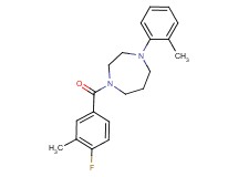 1-(4-fluoro-3-methylbenzoyl)-4-(2-methylphenyl)-1,4-diazepane