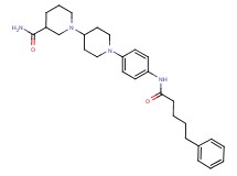 1'-{4-[(5-phenylpentanoyl)amino]phenyl}-1,4'-bipiperidine-3-carboxamide