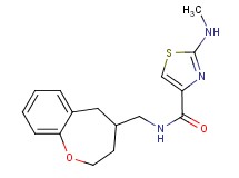 2-(methylamino)-N-(2,3,4,5-tetrahydro-1-benzoxepin-4-ylmethyl)-1,3-thiazole-4-carboxamide