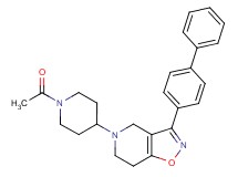 5-(1-acetyl-4-piperidinyl)-3-(4-biphenylyl)-4,5,6,7-tetrahydroisoxazolo[4,5-c]pyridine