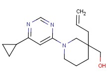 [3-allyl-1-(6-cyclopropyl-4-pyrimidinyl)-3-piperidinyl]methanol