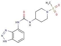 N-1H-1,2,3-benzotriazol-4-yl-N'-[1-(methylsulfonyl)piperidin-4-yl]urea