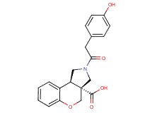 (3aR*,9bR*)-2-[(4-hydroxyphenyl)acetyl]-1,2,3,9b-tetrahydrochromeno[3,4-c]pyrrole-3a(4H)-carboxylic acid