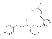 2-(2-{1-[3-(4-fluorophenyl)propanoyl]piperidin-3-yl}-1H-imidazol-1-yl)-N,N-dimethylethanamine