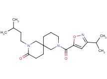 8-[(3-isopropyl-5-isoxazolyl)carbonyl]-2-(3-methylbutyl)-2,8-diazaspiro[5.5]undecan-3-one