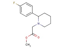 methyl [2-(4-fluorophenyl)-1-piperidinyl]acetate