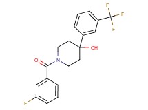 1-(3-fluorobenzoyl)-4-[3-(trifluoromethyl)phenyl]-4-piperidinol