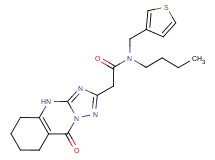 N-butyl-2-(9-oxo-4,5,6,7,8,9-hexahydro[1,2,4]triazolo[5,1-b]quinazolin-2-yl)-N-(3-thienylmethyl)acetamide
