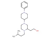 2-[1-(3-methylbutyl)-4-(1-phenyl-4-piperidinyl)-2-piperazinyl]ethanol