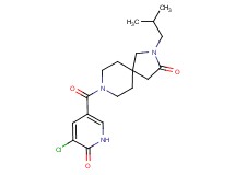8-[(5-chloro-6-oxo-1,6-dihydropyridin-3-yl)carbonyl]-2-isobutyl-2,8-diazaspiro[4.5]decan-3-one