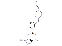 N-(1,4-dimethyl-1H-pyrazol-5-yl)-3-[(4-propylpiperazin-1-yl)methyl]benzamide