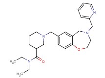 N,N-diethyl-1-{[4-(2-pyridinylmethyl)-2,3,4,5-tetrahydro-1,4-benzoxazepin-7-yl]methyl}-3-piperidinecarboxamide