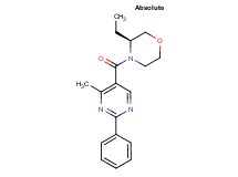 (3S)-3-ethyl-4-[(4-methyl-2-phenylpyrimidin-5-yl)carbonyl]morpholine