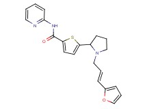 5-{1-[(2E)-3-(2-furyl)-2-propen-1-yl]-2-pyrrolidinyl}-N-2-pyridinyl-2-thiophenecarboxamide