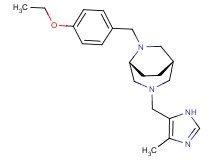 (1S*,5R*)-6-(4-ethoxybenzyl)-3-[(4-methyl-1H-imidazol-5-yl)methyl]-3,6-diazabicyclo[3.2.2]nonane
