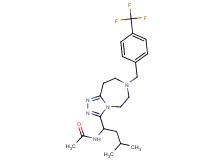 N-(3-methyl-1-{7-[4-(trifluoromethyl)benzyl]-6,7,8,9-tetrahydro-5H-[1,2,4]triazolo[4,3-d][1,4]diazepin-3-yl}butyl)acetamide