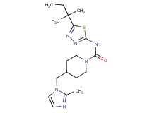 N-[5-(1,1-dimethylpropyl)-1,3,4-thiadiazol-2-yl]-4-[(2-methyl-1H-imidazol-1-yl)methyl]piperidine-1-carboxamide