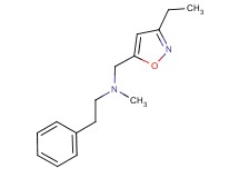 N-[(3-ethylisoxazol-5-yl)methyl]-N-methyl-2-phenylethanamine