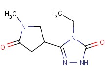 4-ethyl-5-(1-methyl-5-oxopyrrolidin-3-yl)-2,4-dihydro-3H-1,2,4-triazol-3-one
