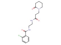 2-chloro-N-(2-{[3-(2-oxopiperidin-1-yl)propanoyl]amino}ethyl)benzamide