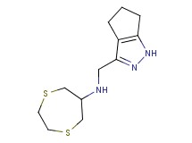 1,4-dithiepan-6-yl(1,4,5,6-tetrahydrocyclopenta[c]pyrazol-3-ylmethyl)amine