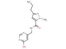 N-[(6-hydroxy-4-pyrimidinyl)methyl]-1-methyl-3-propyl-1H-pyrazole-5-carboxamide