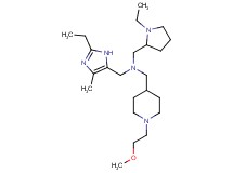 1-(2-ethyl-4-methyl-1H-imidazol-5-yl)-N-[(1-ethyl-2-pyrrolidinyl)methyl]-N-{[1-(2-methoxyethyl)-4-piperidinyl]methyl}methanamine