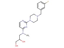3-[{2-[4-(3-fluorobenzyl)-1-piperazinyl]-4-pyrimidinyl}(methyl)amino]-1,2-propanediol
