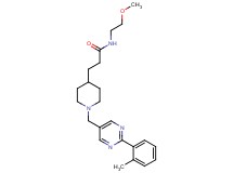 N-(2-methoxyethyl)-3-(1-{[2-(2-methylphenyl)-5-pyrimidinyl]methyl}-4-piperidinyl)propanamide