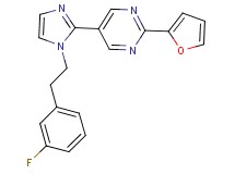 5-{1-[2-(3-fluorophenyl)ethyl]-1H-imidazol-2-yl}-2-(2-furyl)pyrimidine
