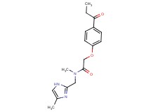 N-methyl-N-[(4-methyl-1H-imidazol-2-yl)methyl]-2-(4-propionylphenoxy)acetamide
